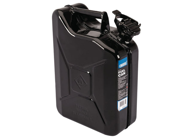 Draper Steel Fuel Can, 10L, Black 07664 Draper - Town Tools 
