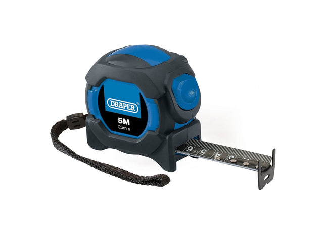 Draper Auto Lock Measuring Tape, 5m/16ft x 25mm Draper - Town Tools