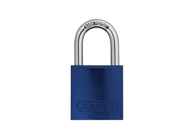 Abus Mechanical 72/40mm Aluminium Padlock Blue Keyed Alike TT60121 ABUS Mechanical - RockBottom Northampton 