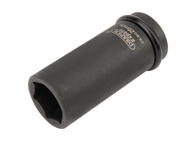 Draper Expert HI-TORQ 6 Point Deep Impact Socket, 3/4" Sq. Dr., 26mm Draper - Town Tools 