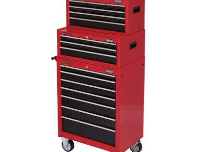 Draper Combination Roller Cabinet and Tool Chest, 16 Drawer, Red 04331 Draper - Town Tools 