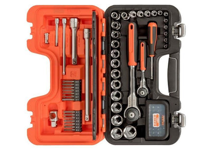 Bahco SW79 1/4in & 1/2in Drive Swivel Socket Set, 79 Piece Bahco - RockBottom Northampton
