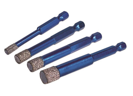 MEXCO XCEL Grade Wax Filled (Hex Fit) Tile Drill Bit Set, 4 Piece MEXCO - RockBottom Northampton