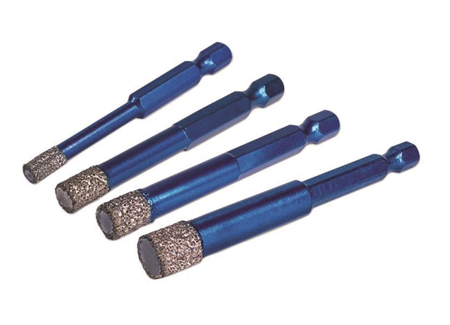 MEXCO XCEL Grade Wax Filled (Hex Fit) Tile Drill Bit Set, 4 Piece MEXCO - RockBottom Northampton