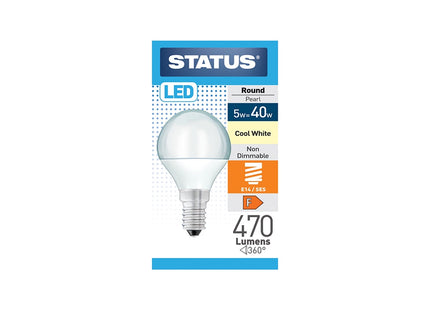 Status LED Round 40w Cool White SES