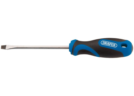 Draper Soft Grip Plain Slot Screwdriver, 5.0 x 100mm 48922 Draper - Town Tools 