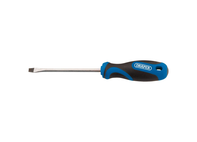 Draper Soft Grip Plain Slot Screwdriver, 5.0 x 100mm 48922 Draper - Town Tools 