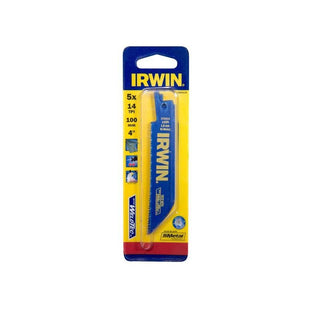 Irwin® 414R Sabre Saw Blade Metal Cutting 100mm 14 TPI Pack of 5 IRWIN® - RockBottom Northampton