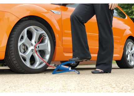 Draper Single Cylinder Foot Pump with Pressure Gauge 14172 Draper - Town Tools 