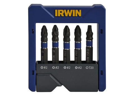 Irwin® Phillips/Pozi/TORX Impact Screwdriver Pocket Bit Set, 5 Piece IRWIN® - RockBottom Northampton