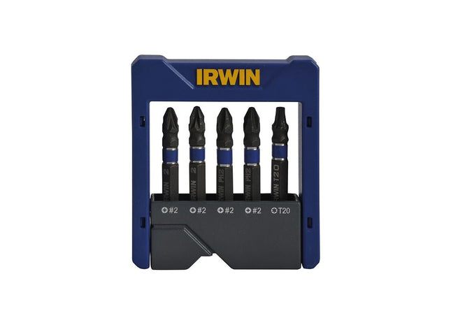 Irwin® Phillips/Pozi/TORX Impact Screwdriver Pocket Bit Set, 5 Piece IRWIN® - RockBottom Northampton