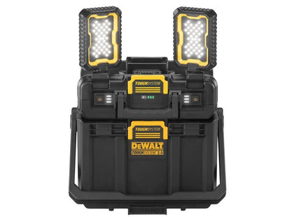 DEWALT Storage TOUGHSYSTEM 2.0 Task Box & Adjustable Work Light 18V Bare Unit DEWALT Storage - RockBottom Northampton