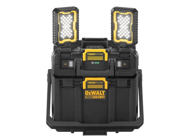DEWALT Storage TOUGHSYSTEM 2.0 Task Box & Adjustable Work Light 18V Bare Unit DEWALT Storage - RockBottom Northampton