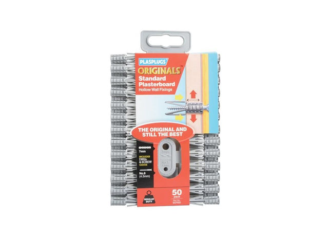 Plasplugs SCF 552 ORIGINALS™ Plasterboard Fixings (50) Plasplugs - RockBottom Nothampton
