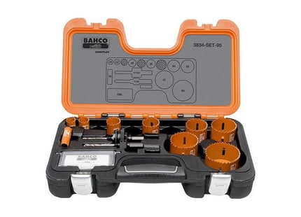 Bahco Professional Holesaw Set 3834-95 Sizes: 16-64mm Bahco - RockBottom Northampton