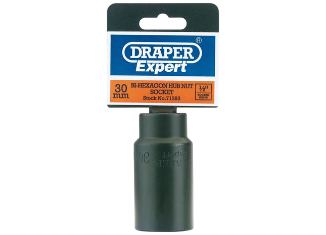 Draper Hub Nut Impact Socket, 1/2" Sq. Dr., 30mm 71393 Draper - Town Tools 
