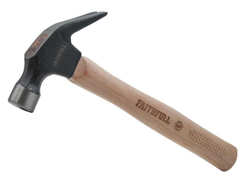 Faithfull FSC Hickory Claw Hammer 567g (20oz) Faithfull - RockBottom Northampton