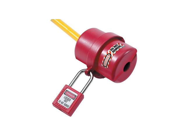 Master Lock Lockout Electrical Plug Cover Small for 120V - 240V Master Lock - RockBottom Northampton