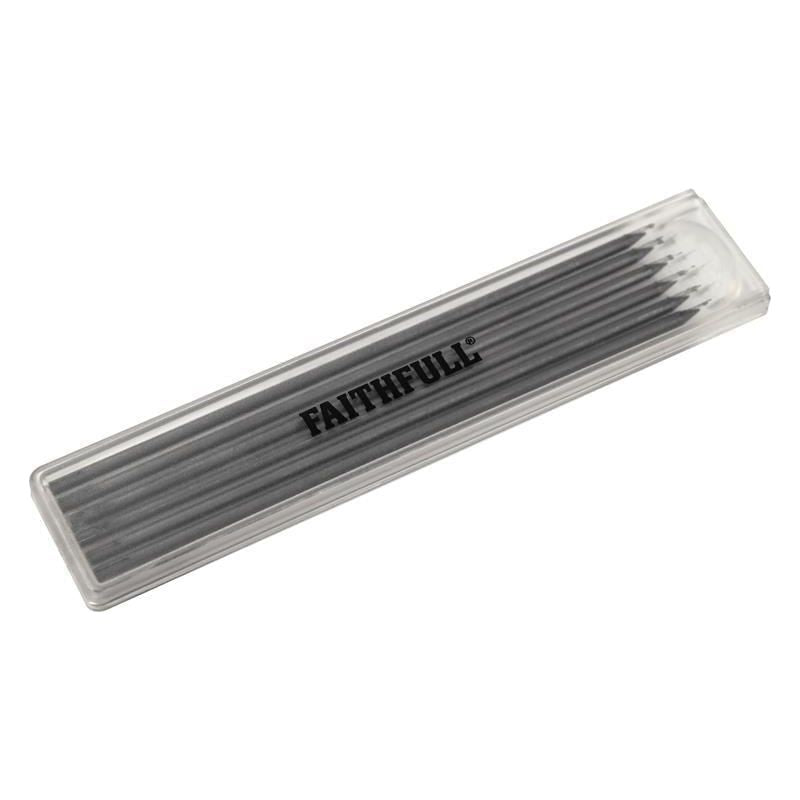Faithfull Black Pencil Marking Refill Pack, 6 Piece Faithfull - RockBottom Northampton