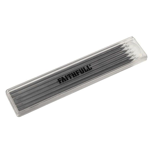 Faithfull Black Pencil Marking Refill Pack, 6 Piece Faithfull - RockBottom Northampton