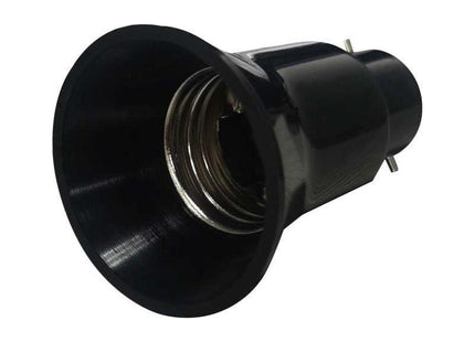 Dencon B22 to E27 Adaptor Black Dencon - RockBottom Northampton