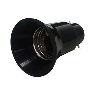 Dencon B22 to E27 Adaptor Black Dencon - RockBottom Northampton