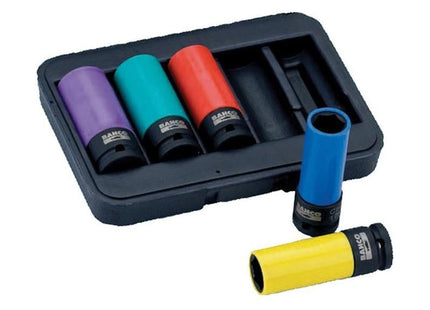 Bahco BWSS12P5 1/2in Drive Impact Wheel Socket Set, 5 Piece Bahco - RockBottom Northampton