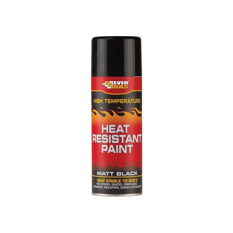 Everbuild Sika Heat Resistant Paint Aerosol 400ml Everbuild Sika - RockBottom Northamptin