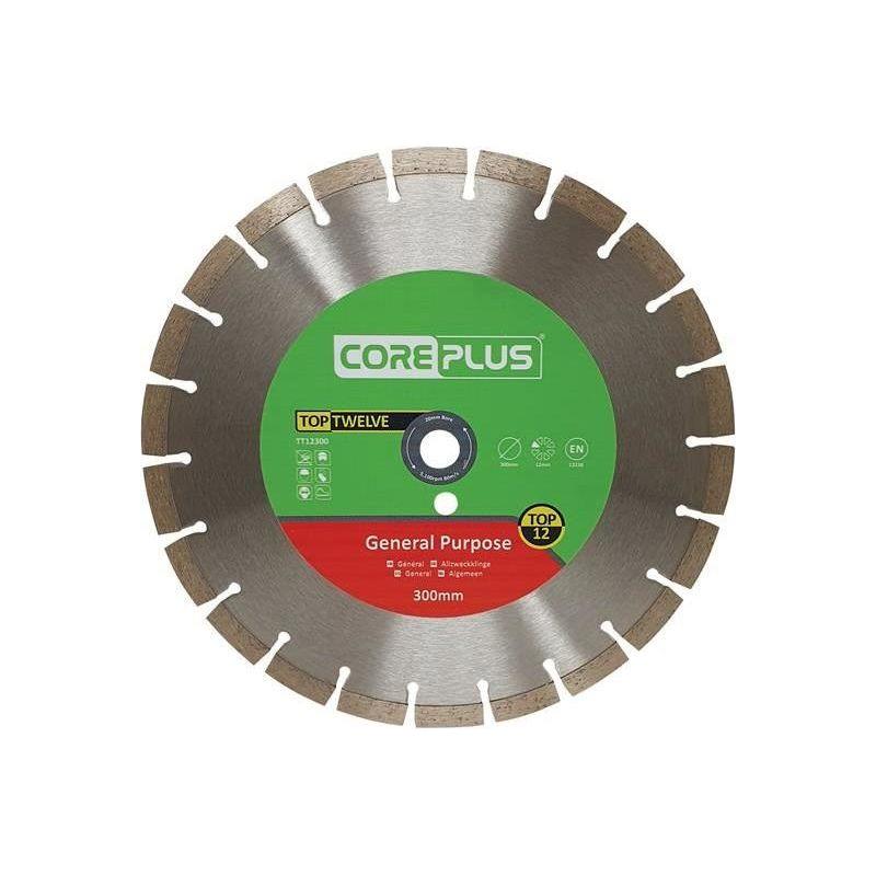 Coreplus Top Twelve General Purpose Diamond Blade 300mm CorePlus - RockBottom Northampton
