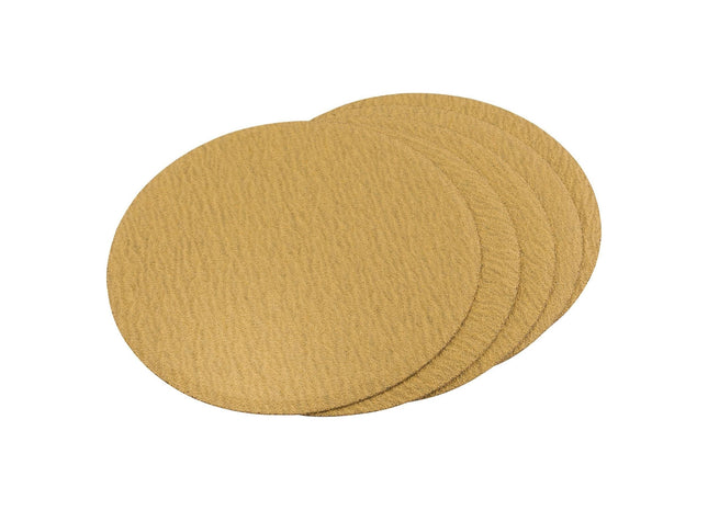 Draper White Aluminium Oxide Sanding Discs, 150mm, 80 Grit (Pack of 5) 83867 Draper - Town Tools 