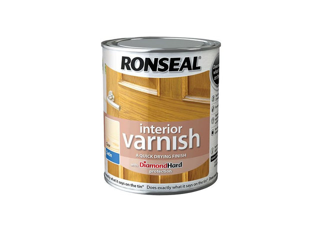 Ronseal Interior Varnish Quick Dry Satin Clear 2.5 litre Ronseal - RockBottom Nothampton