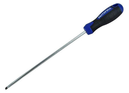 Faithfull Soft Grip Screwdriver Parallel Slotted Tip 5.5 x 200mm Faithfull - RockBottom Northampton