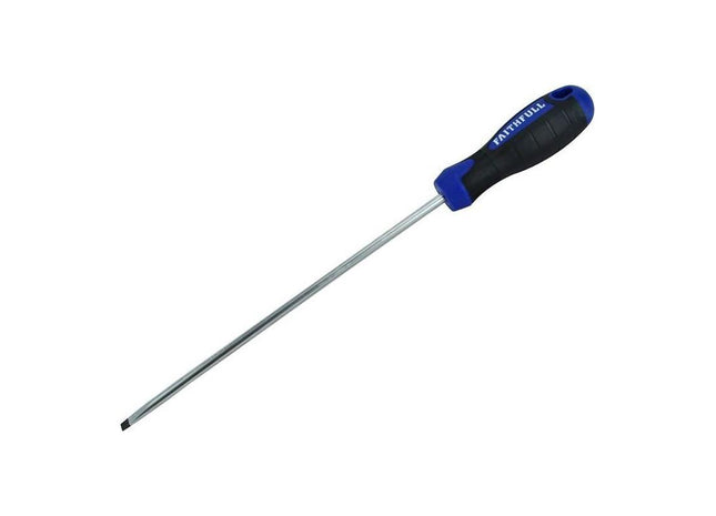 Faithfull Soft Grip Screwdriver Parallel Slotted Tip 5.5 x 200mm Faithfull - RockBottom Northampton