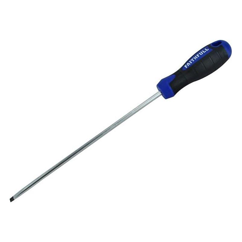 Faithfull Soft Grip Screwdriver Parallel Slotted Tip 5.5 x 200mm Faithfull - RockBottom Northampton