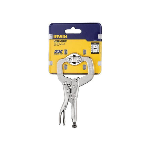 Irwin® Vise-Grip® 4SP Locking C-Clamp Swivel Pad 100mm (4in) IRWIN® Vise-Grip® - RockBottom Northampton
