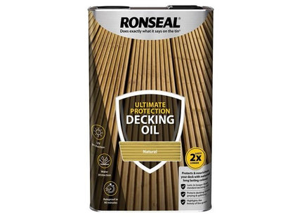 Ronseal Ultimate Protection Decking Oil Natural 5 litre Ronseal - RockBottom Nothampton
