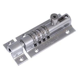 Squire CombiBolt 4 Re-Codable Locking Bolt Chrome 120mm Squire - RockBottom Nothampton