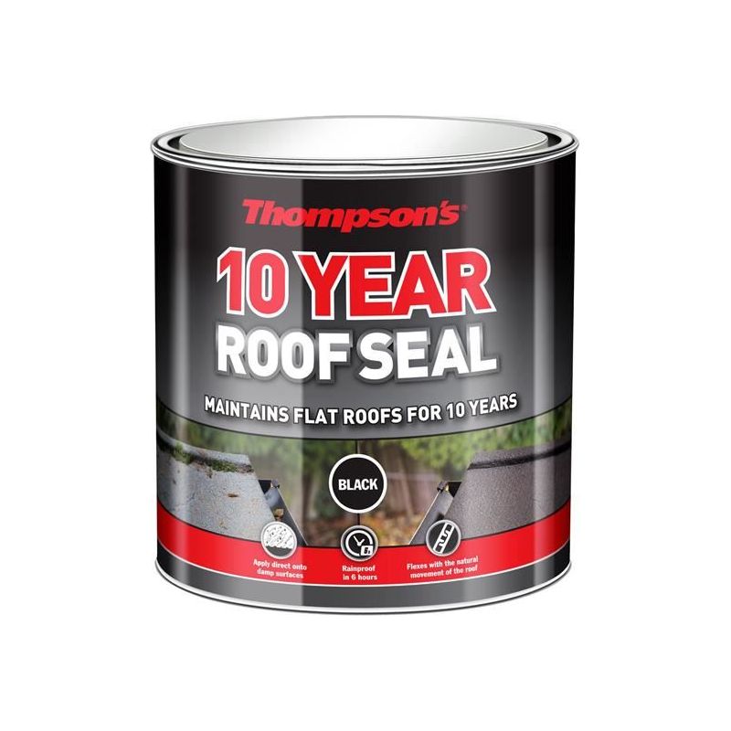 Ronseal Thompson's 10 Year Roof Seal Black 2.5 litre Ronseal - RockBottom Nothampton