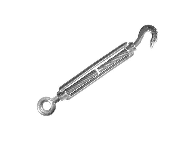 Faithfull Straining Screw 8mm Hook & Eye Galvanised 104mm (Pack 2) Faithfull - RockBottom Northampton