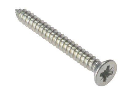 Forgefix Self-Tapping Screw Pozi Compatible CSK ZP 1.1/2in x 8 Box 200 ForgeFix - RockBottom Northampton