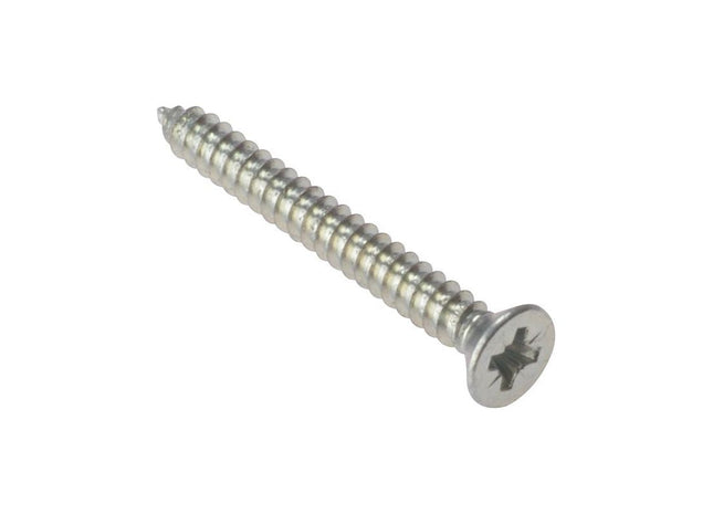 Forgefix Self-Tapping Screw Pozi Compatible CSK ZP 1.1/2in x 8 Box 200 ForgeFix - RockBottom Northampton