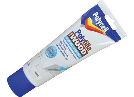 Polycell Polyfilla for Wood General Repairs White Tube 330g Polycell - RockBottom Nothampton