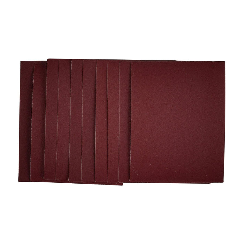 Draper 1/4 Sanding Sheets, 115 x 150mm, 240 Grit (Pack of 10) 54806 Draper - Town Tools 