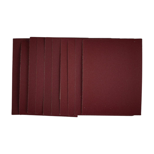 Draper 1/4 Sanding Sheets, 115 x 150mm, 240 Grit (Pack of 10) 54806 Draper - Town Tools 