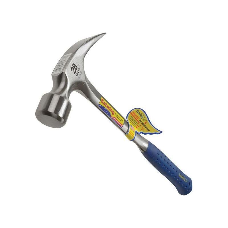Estwing E3/28S Straight Claw Framing Hammer - Vinyl Grip 784g (28oz) Estwing - RockBottom Northamptin