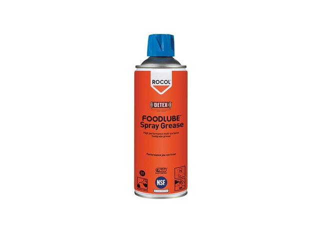 Rocol FOODLUBE® Spray Grease 400ml ROCOL - RockBottom Nothampton