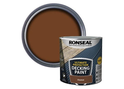 Ronseal Ultimate Protection Decking Paint Chestnut 2.5 litre Ronseal - RockBottom Nothampton