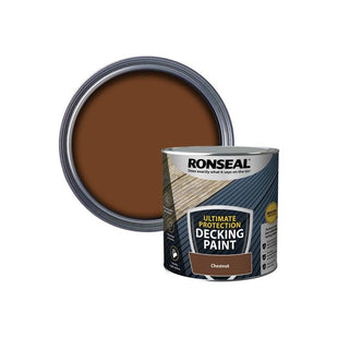Ronseal Ultimate Protection Decking Paint Chestnut 2.5 litre Ronseal - RockBottom Nothampton
