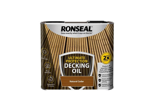 Ronseal Ultimate Protection Decking Oil Natural Cedar 2.5 litre Ronseal - RockBottom Nothampton
