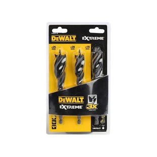 Dewalt Power Tools EXTREME® Tri Flute Bit Set, 3 Piece DeWALT Power Tools - RockBottom Northampton